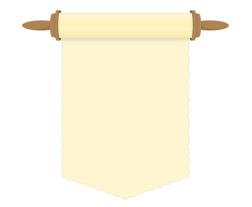 blank paper scroll png