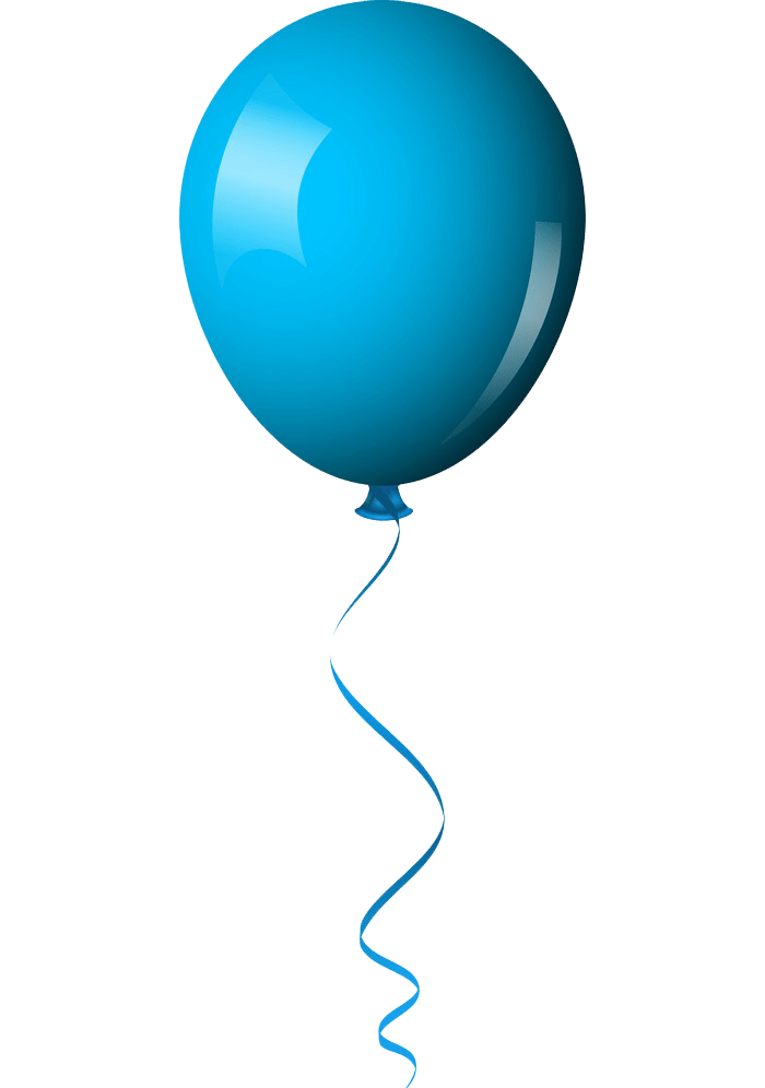 blue balloon png transparent