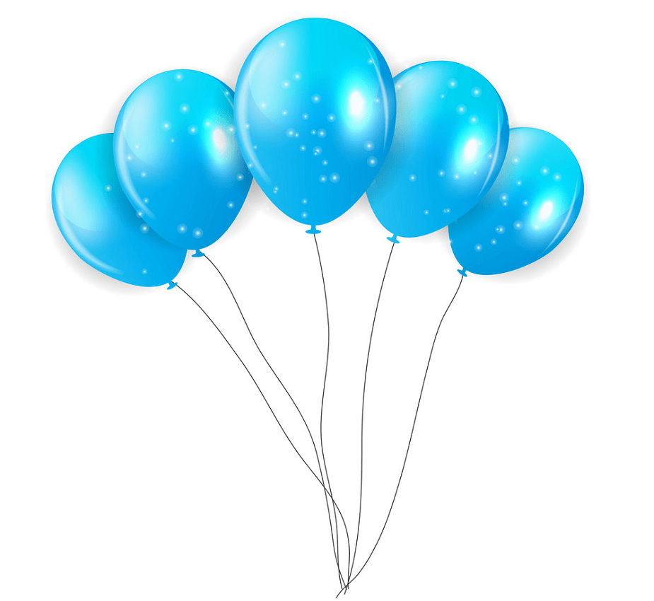 blue balloons png
