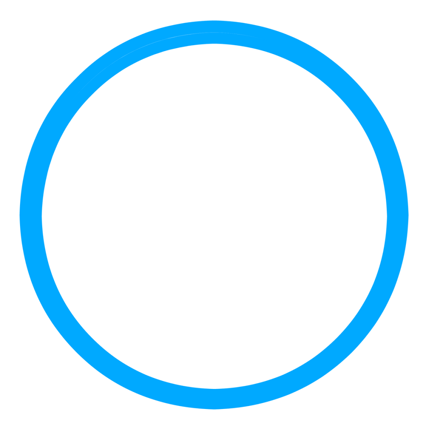 blue circle transparent