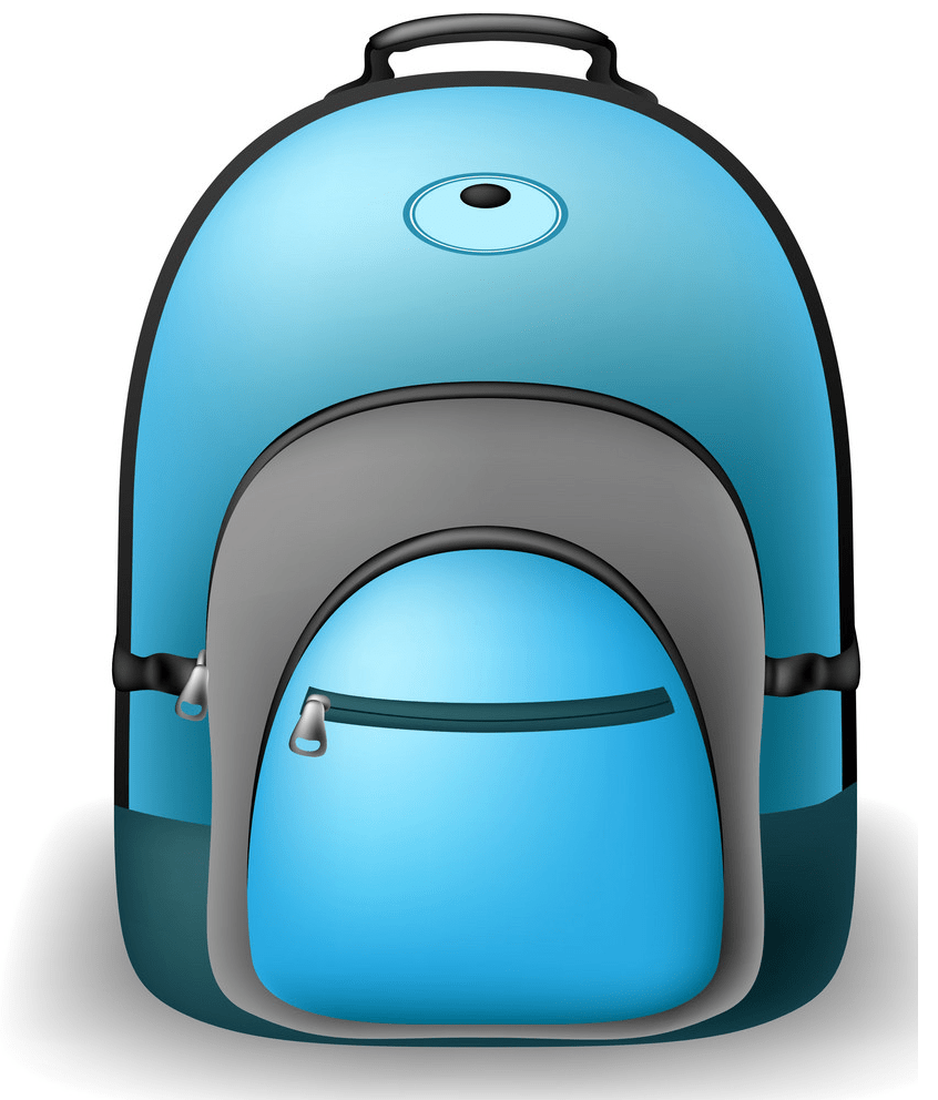 blue school bag png