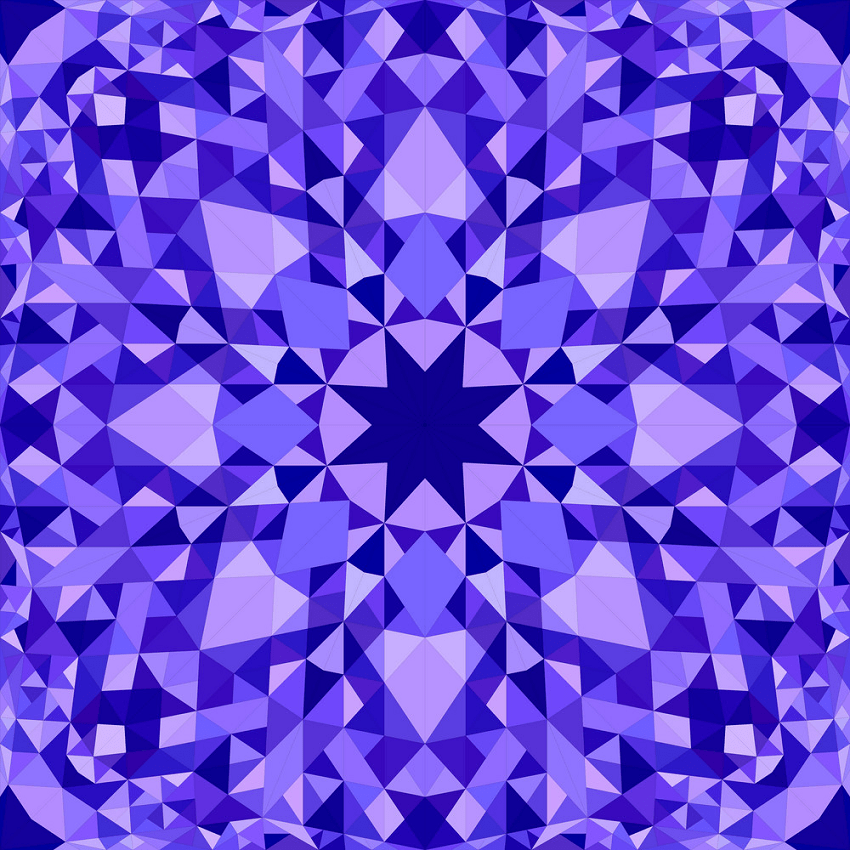 blue seamless kaleidoscope pattern png