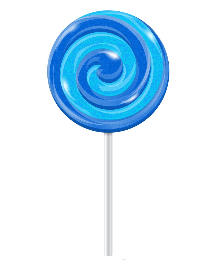 blue swirl lollipop sugar candy