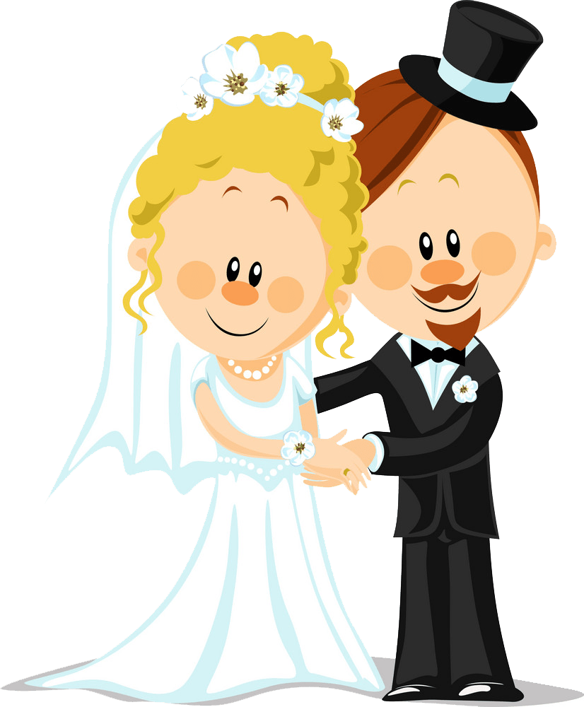 bride and groom png transparent