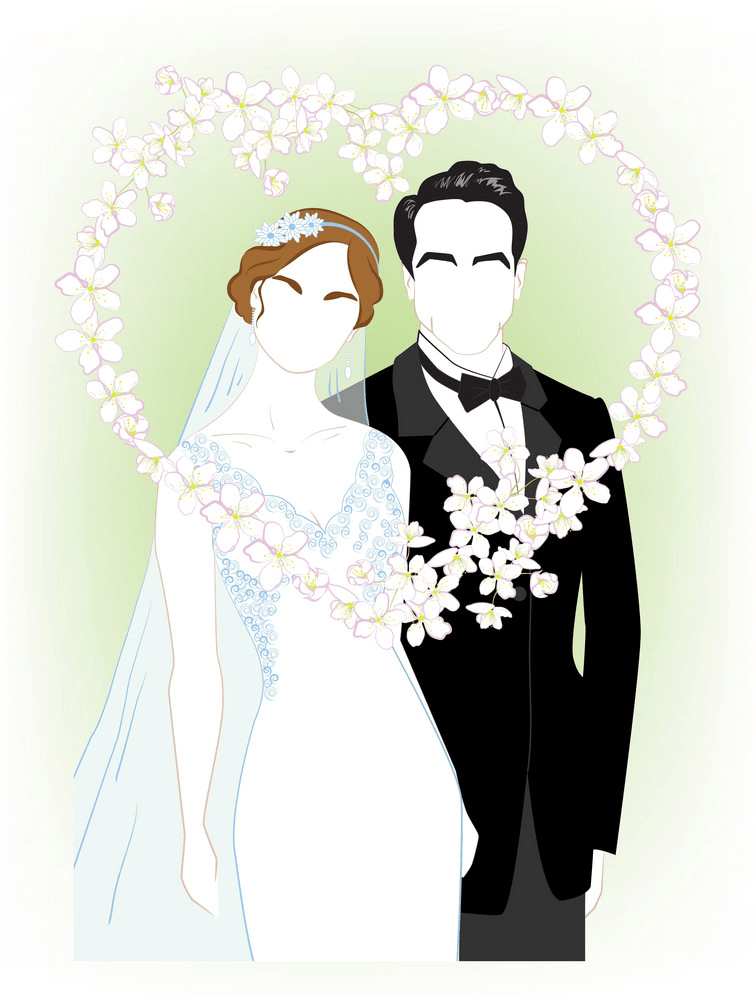 bride and groom png