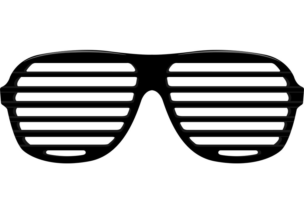 brindled or latticed sunglasses
