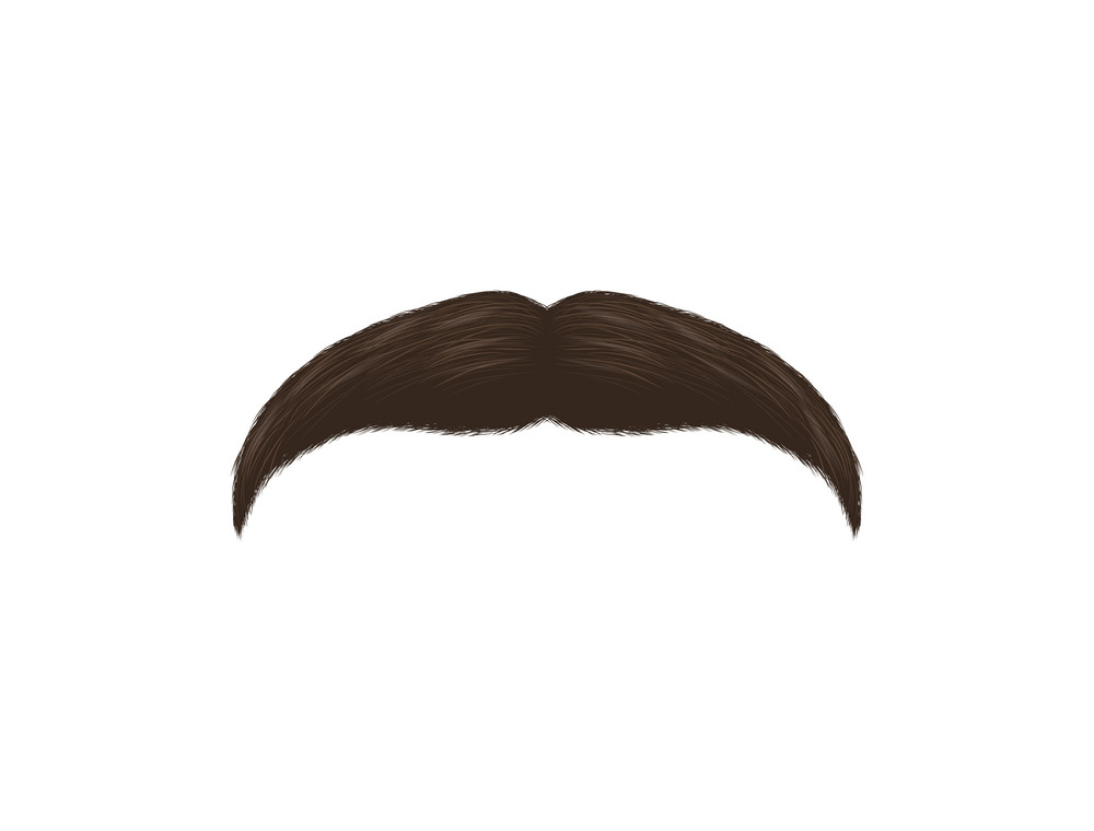 brown mustache png