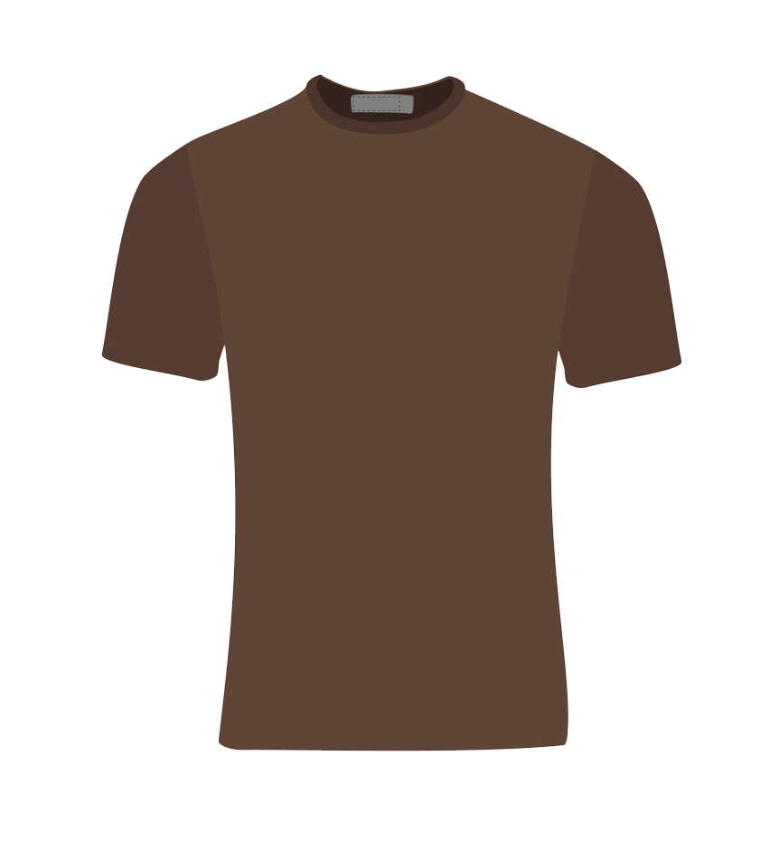 brown t-shirt png transparent