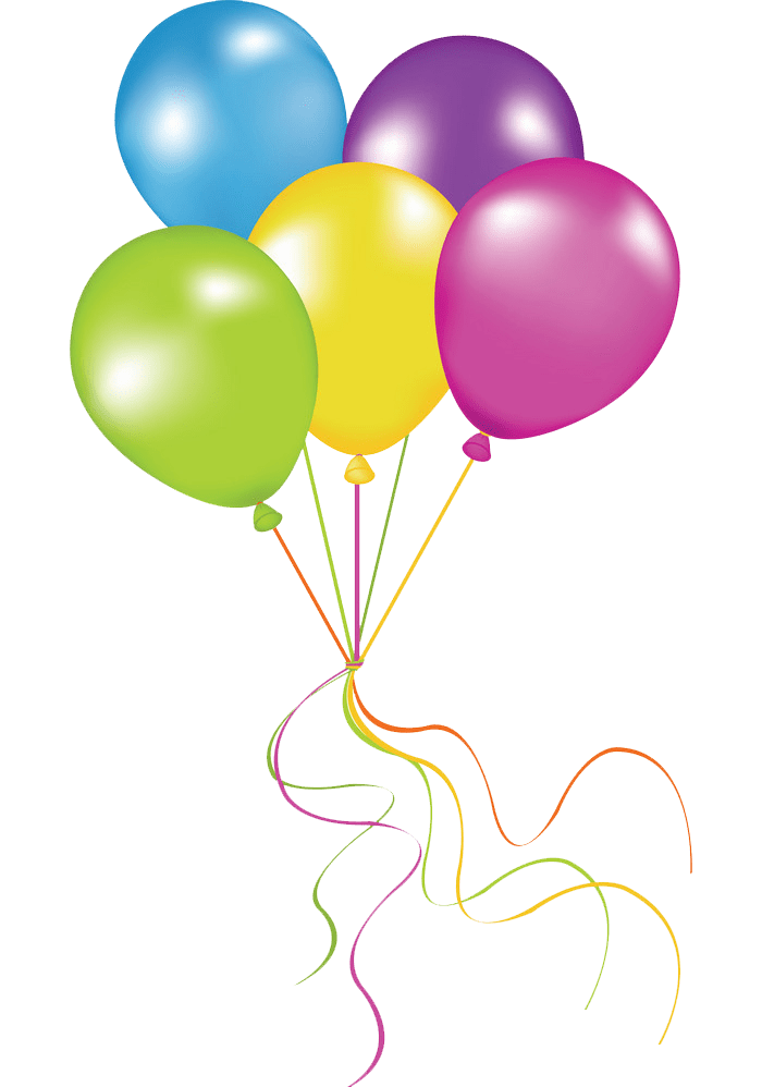 bunch of balloons png transparent