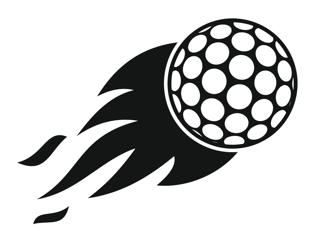 burning golf ball icon png transparent