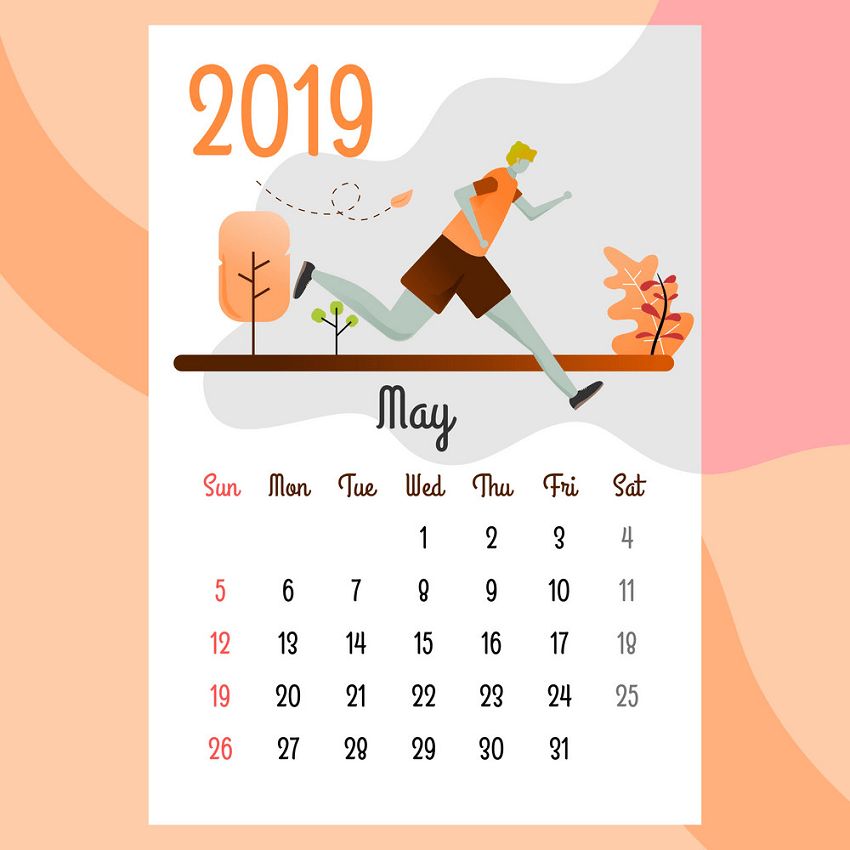 calendar 2019 may png