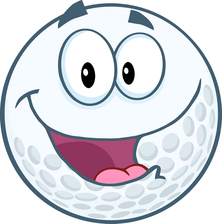 cartoon golf ball png transparent