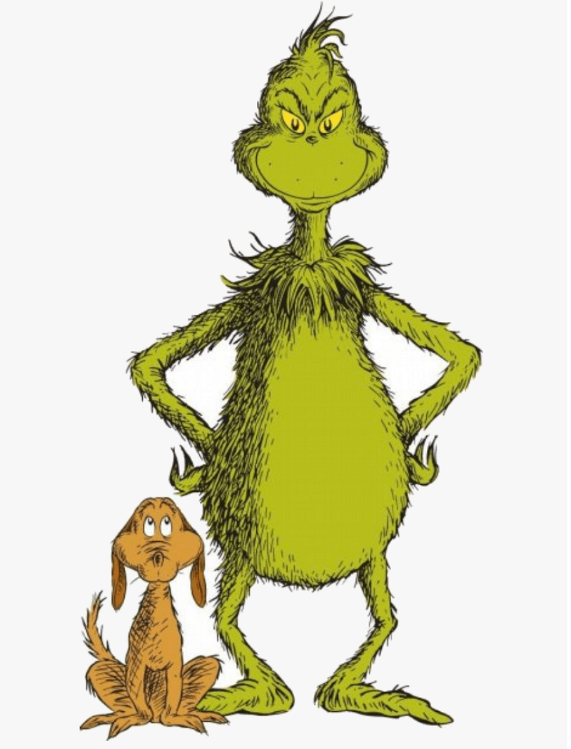 cartoon grinch and max png