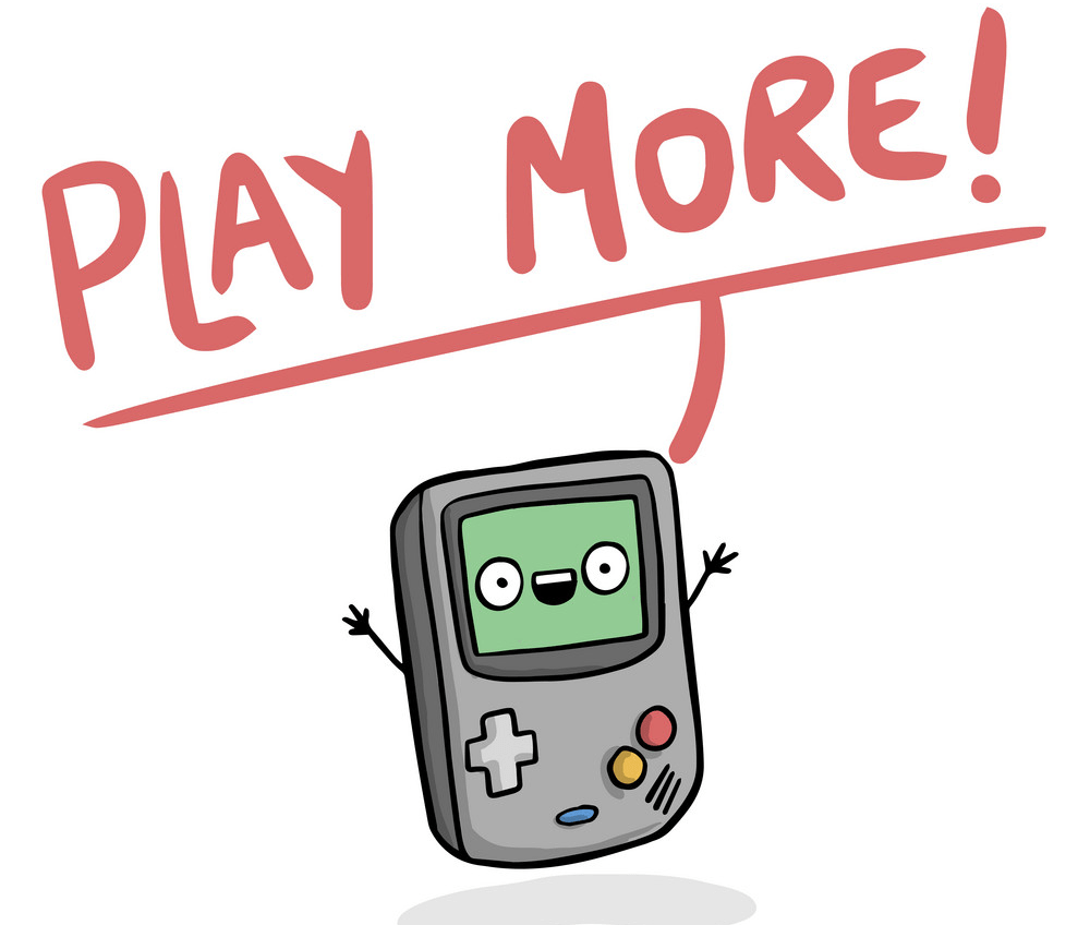 cartoon play more gameboy png