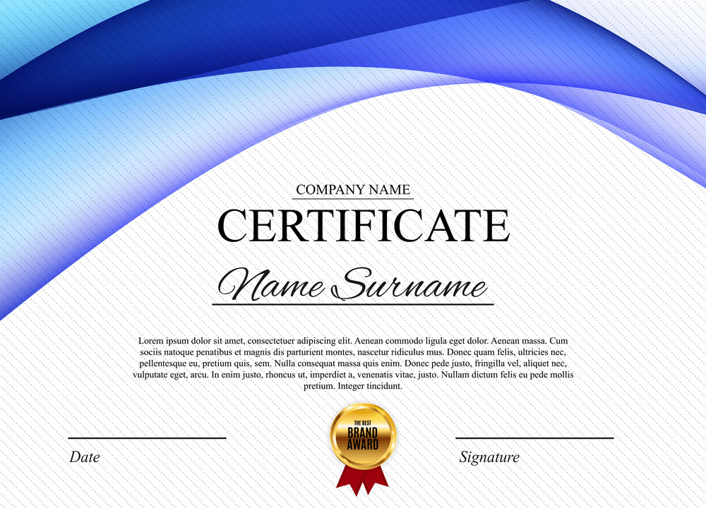 certificate template award diploma png