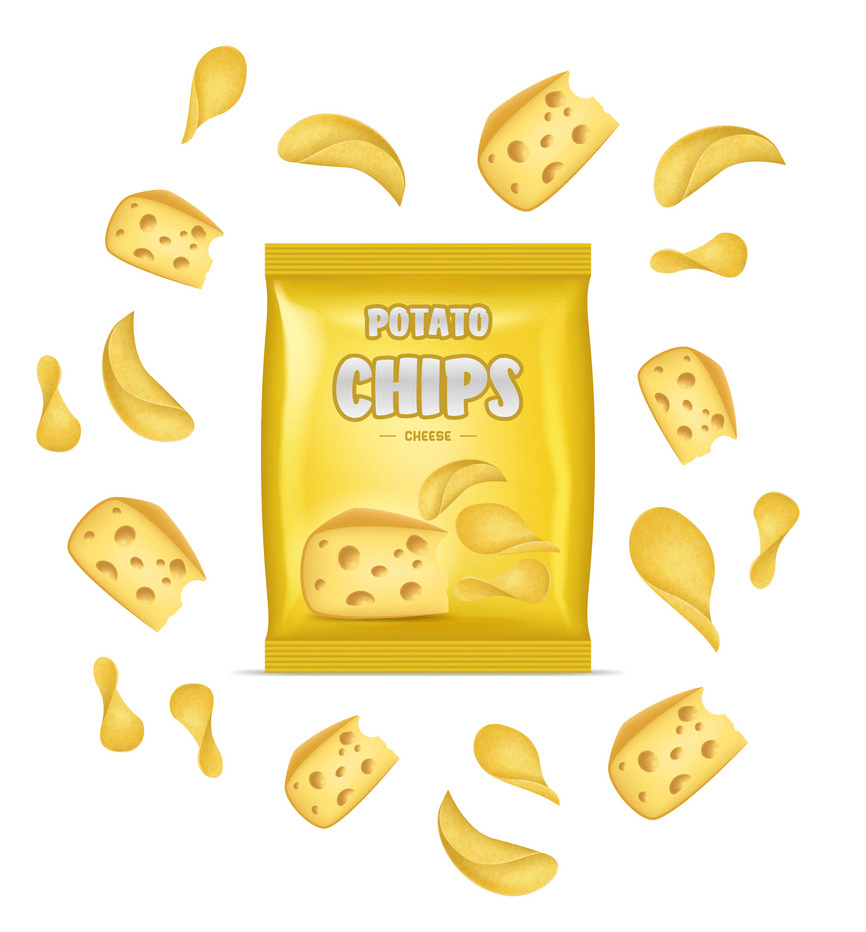 cheese potato chips png
