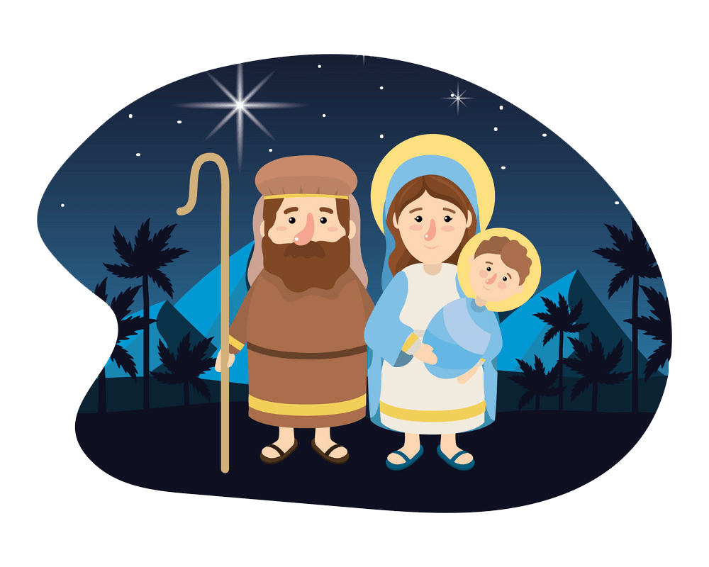 christmas nativity scene transparent