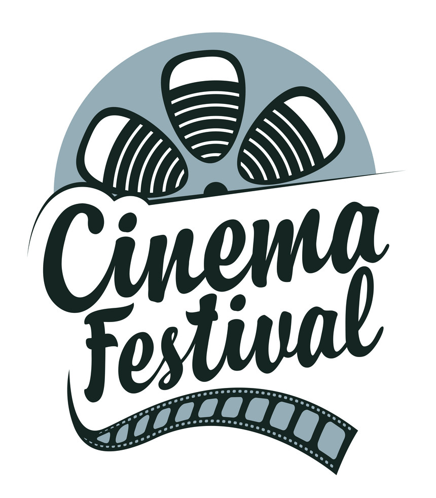 cinema festival poster with movie reel png
