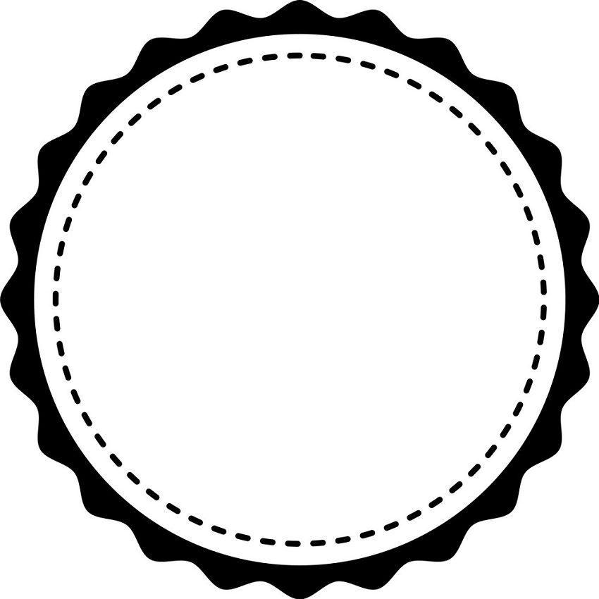 circle seal stamp lace png transparent