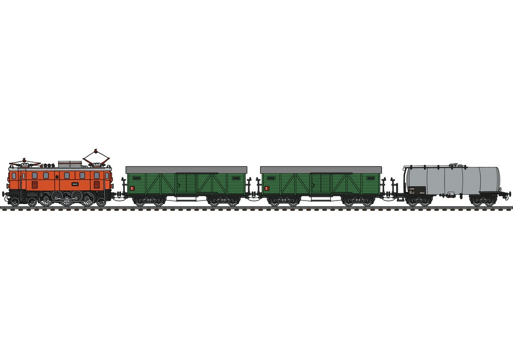classic electric freight train png