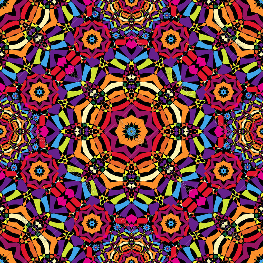 cool seamless kaleidoscope pattern png