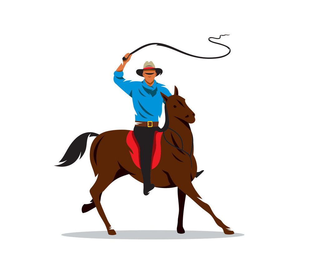 cowboy and horse icon png
