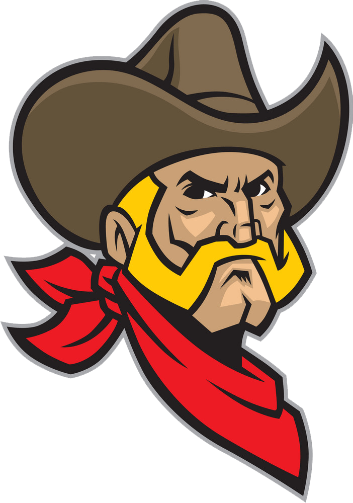 cowboy head mascot transparent