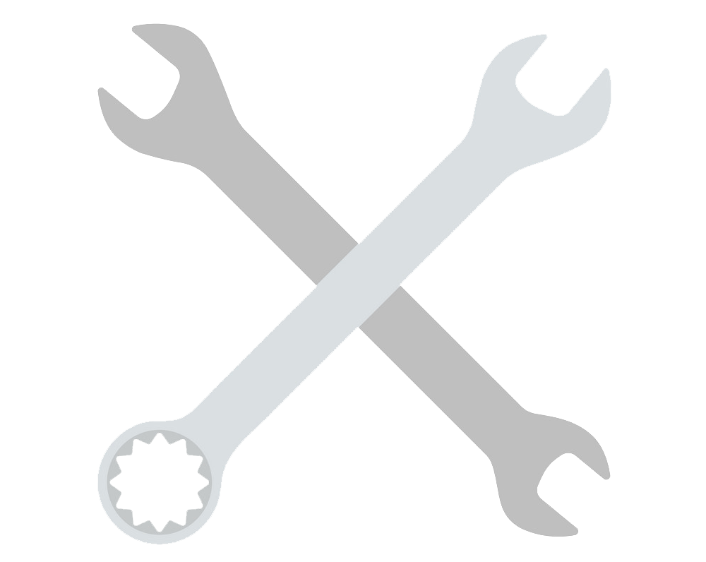 crossed wrench flat design png transparent