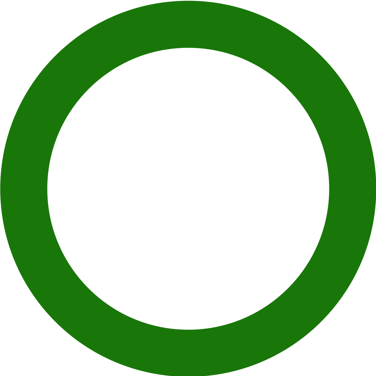 dark green circle transparent