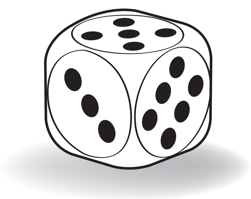 dice outline png