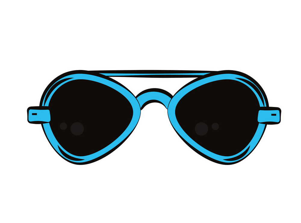 fashion blue sunglasses png