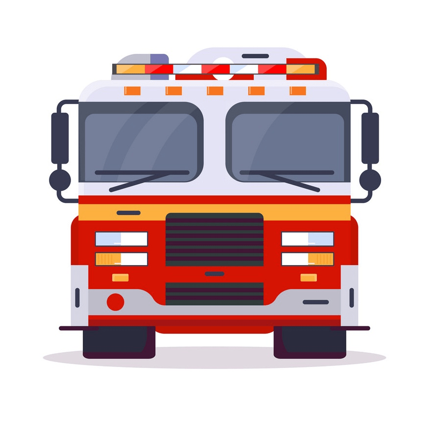 fire truck front view png