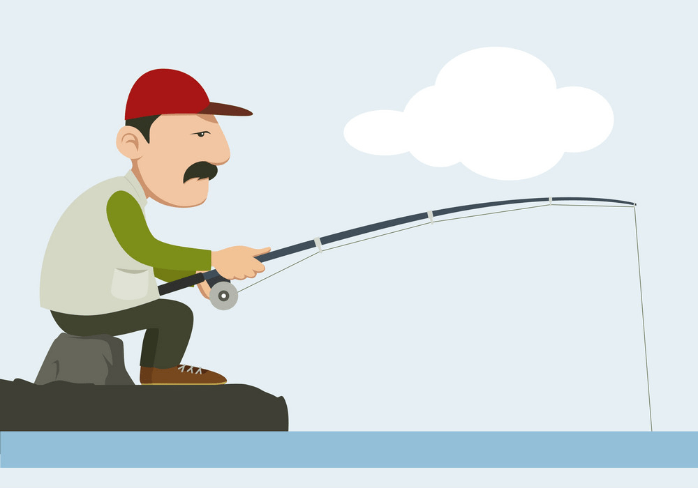 fisherman holding fishing pole png