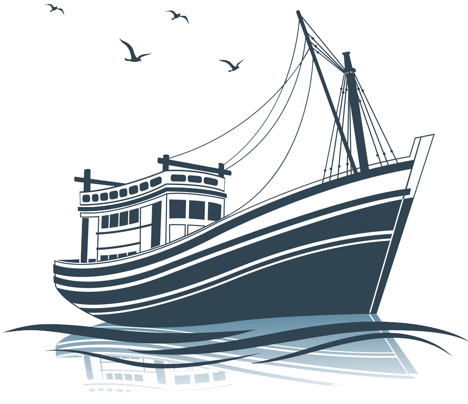 fishing boat logo transparent