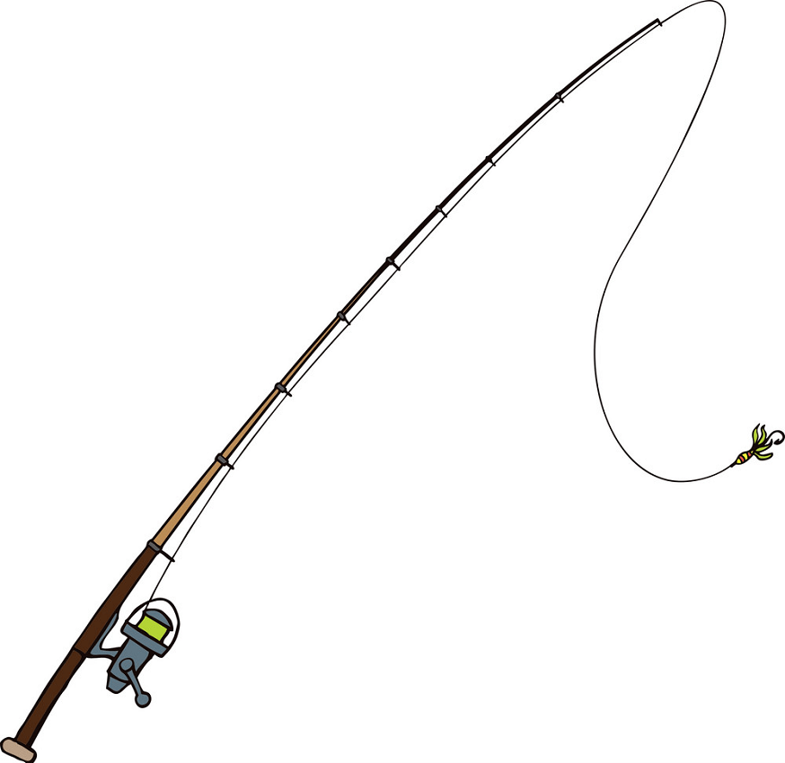 fishing pole with bait png