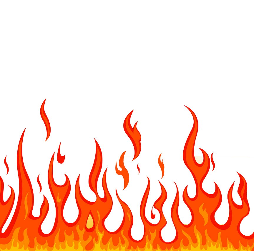 flame on png transparent