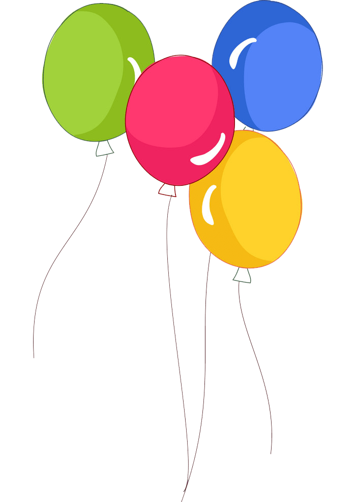 floating balloons png transparent