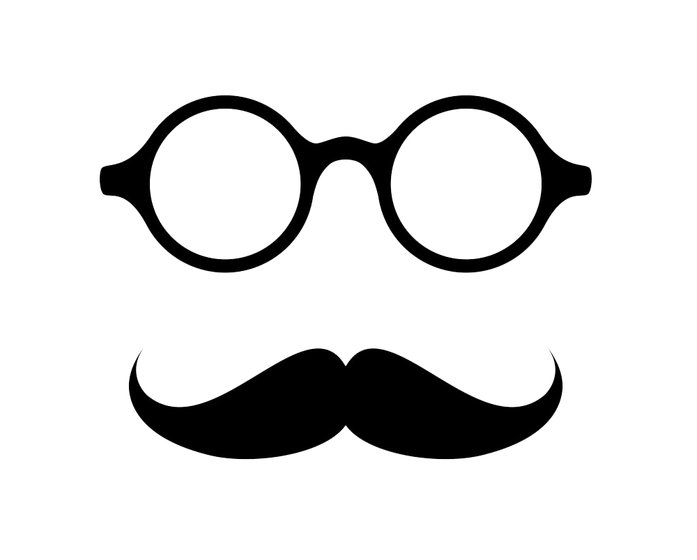 glasses with mustache png transparent