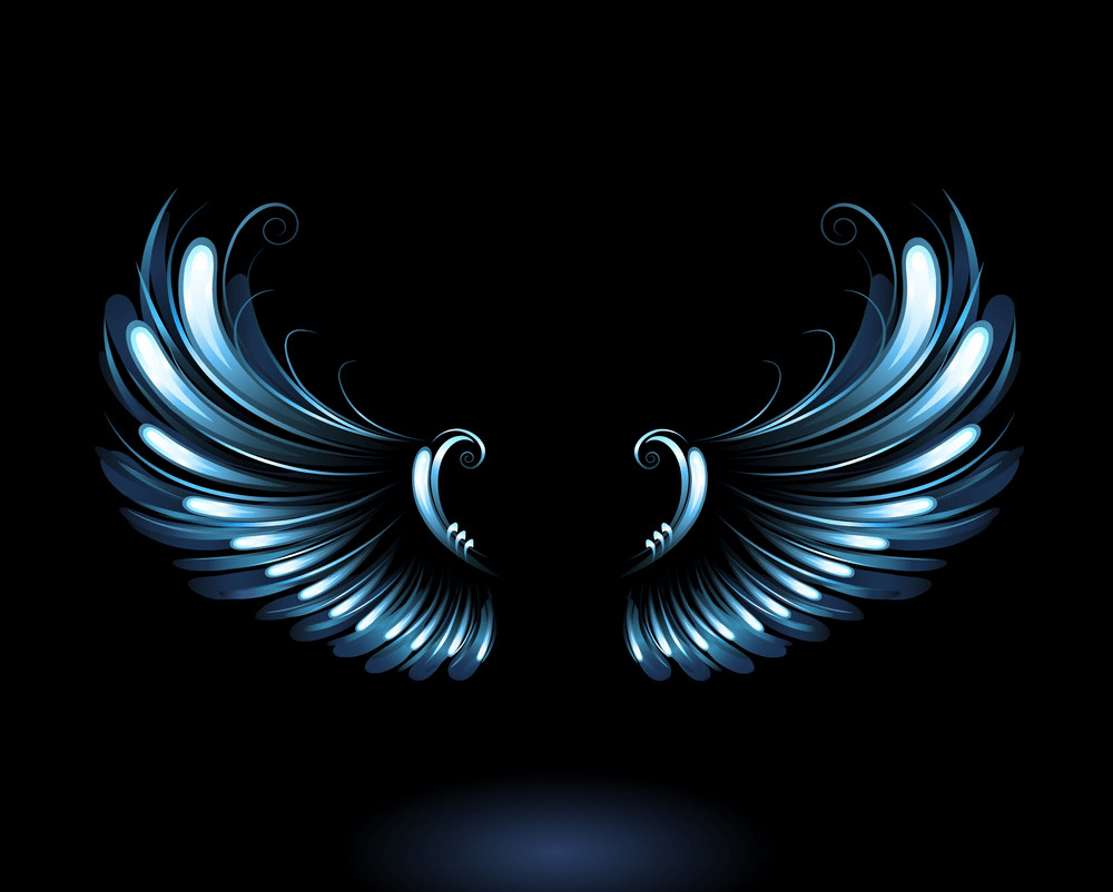glowing angel wings png