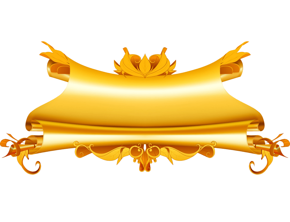 golden scroll png transparent