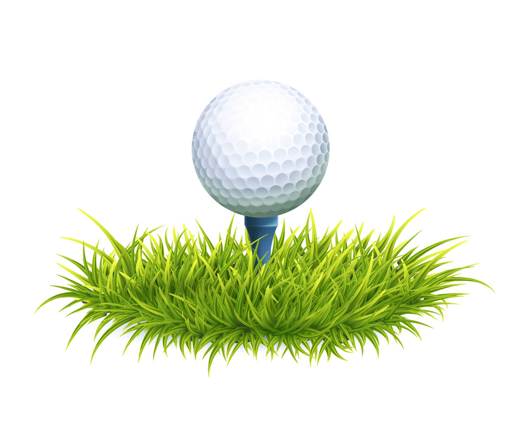 golf ball and tee png