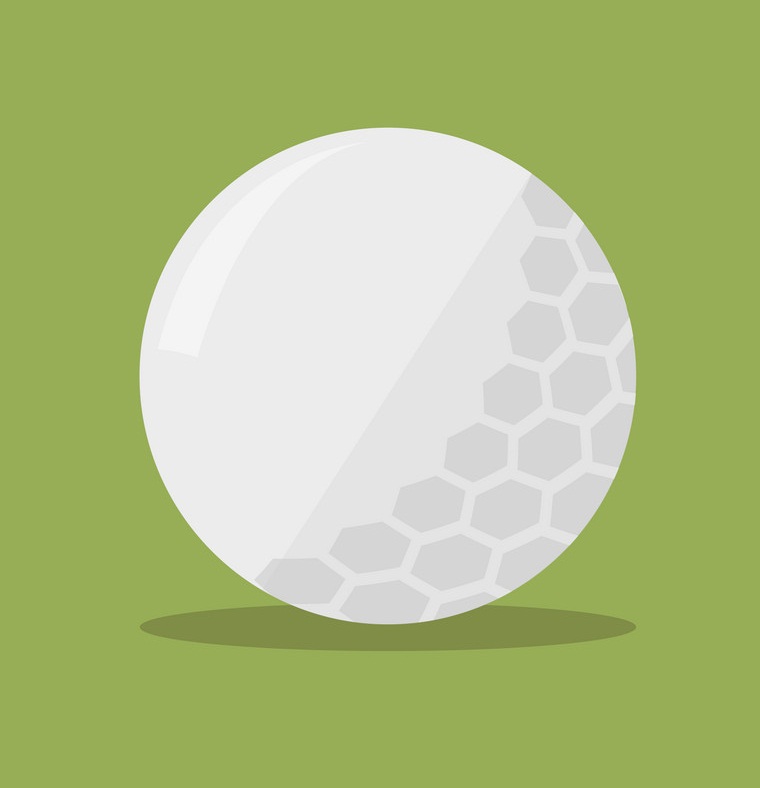 golf ball flat icon
