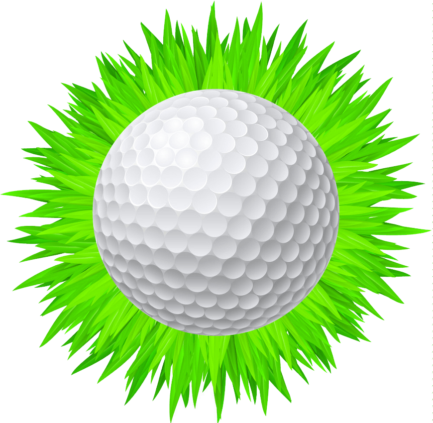 golf ball on grass 1 png transparent
