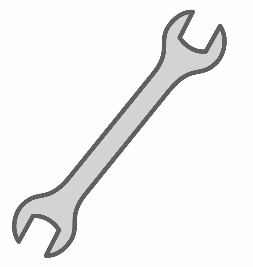 gray wrench icon png
