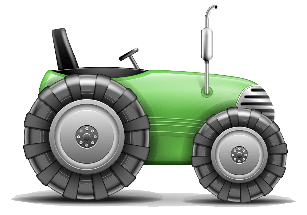 green agricultural tractor png transparent