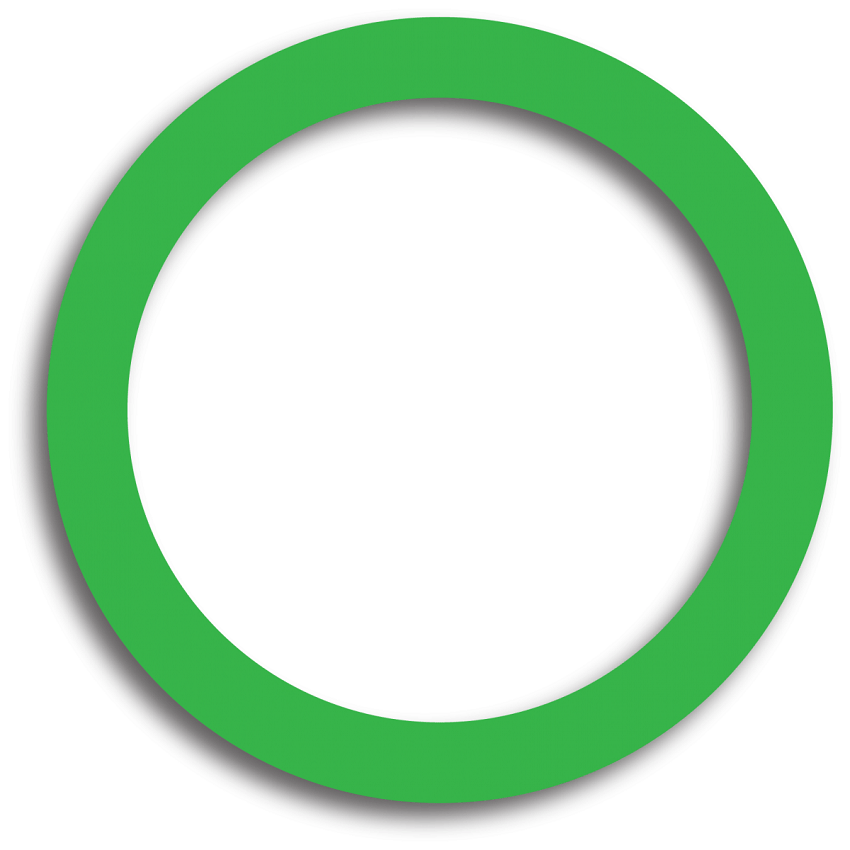 green circle outline transparent