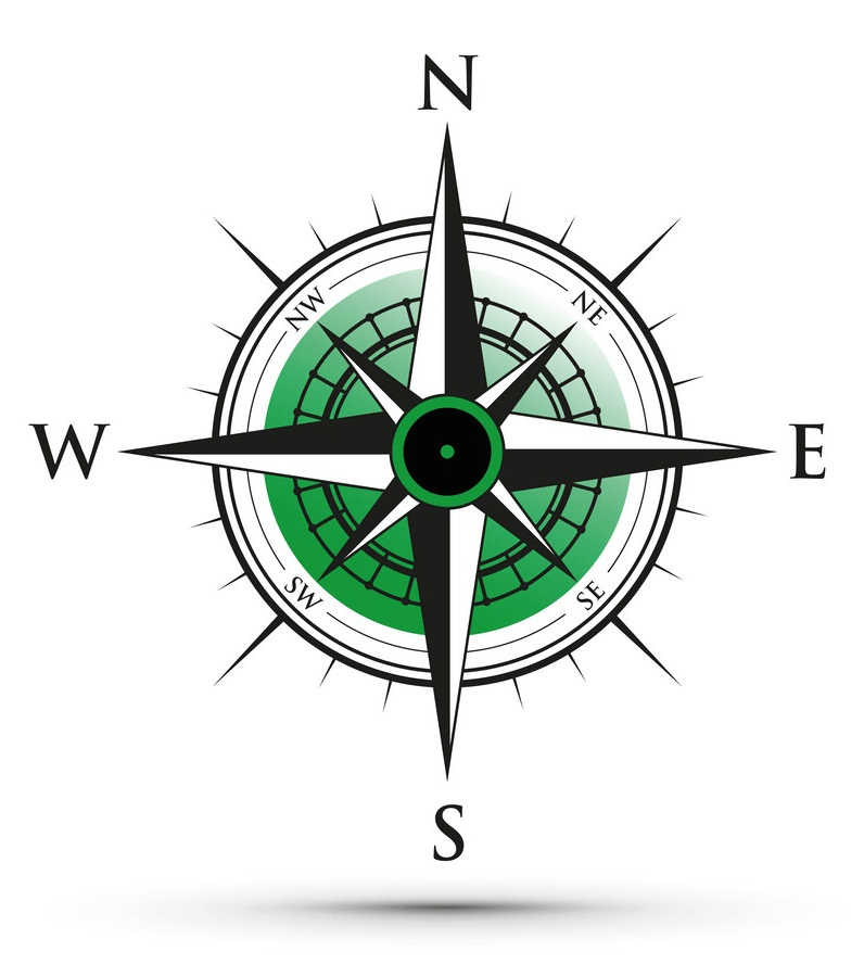 green compass png