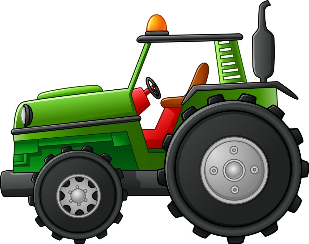 green farm tractor
