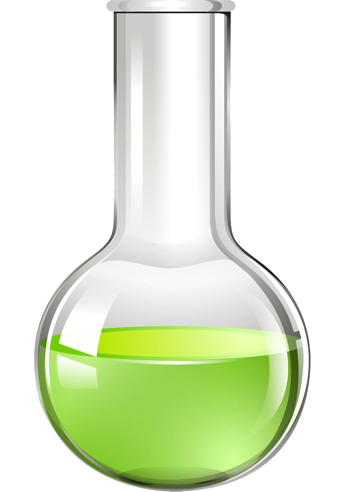 green liquid in glass beaker png transparent