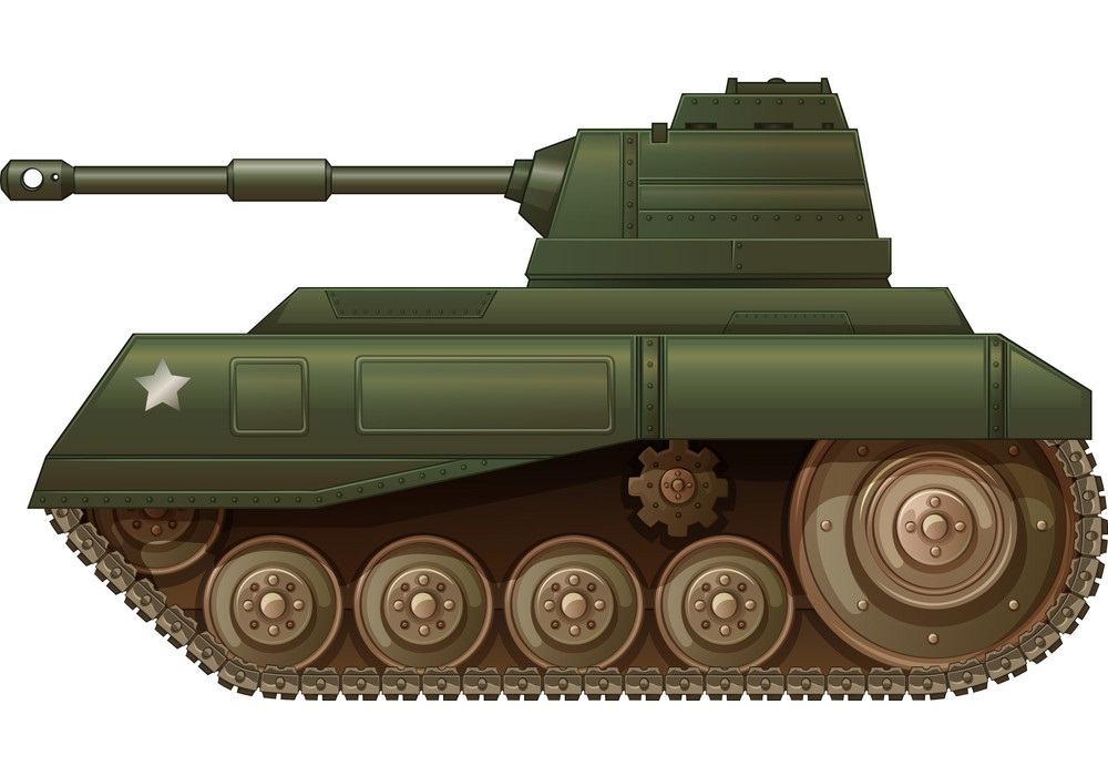 green military tank